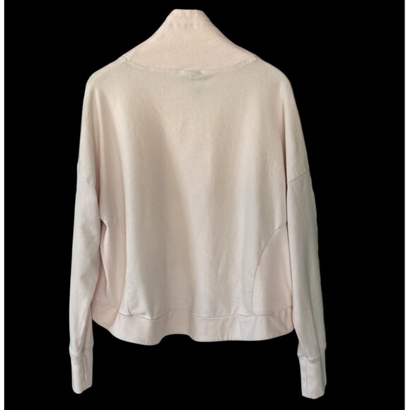 Sweaty Betty Harmonise Luxe Fleece Pullover Sweatshirt Pink‎ Size 12 Athleisure - Picture 7 of 8